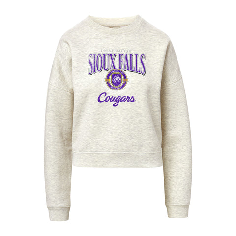 MV Sport Women's Vintage Fleece Crewneck Sweatshirt