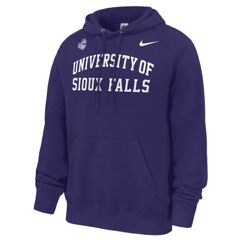 Nike Club Fleece Signature Pullover Hooded Sweatshirt