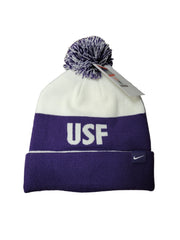 Nike Stripe Peak Beanie with Pom