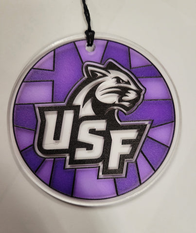 Spirit Stained Glass Sun Catcher Christmas Ornament