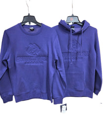 Clearance - J. America Embossed Purple Sweatshirt