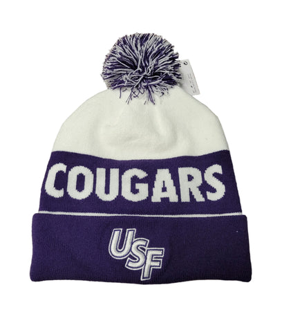 Nike Stripe Peak Beanie with Pom