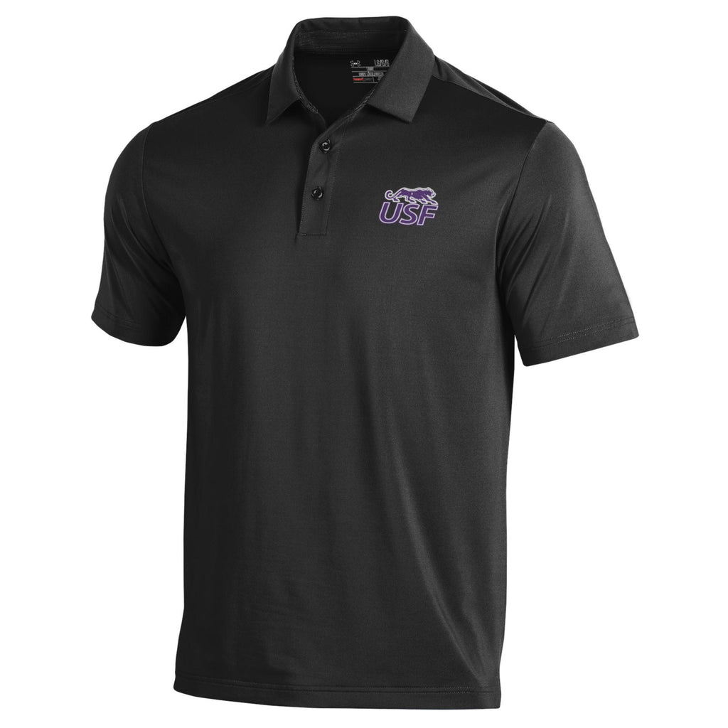 Under Armour Black T2 Green Polo
