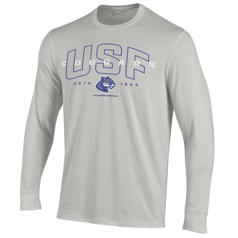 Under Armour Performance Cotton Heather Long Sleeve T-Shirt